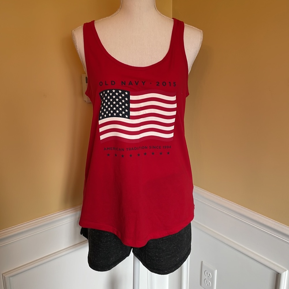 Old Navy 2015 American Flag Tank Top